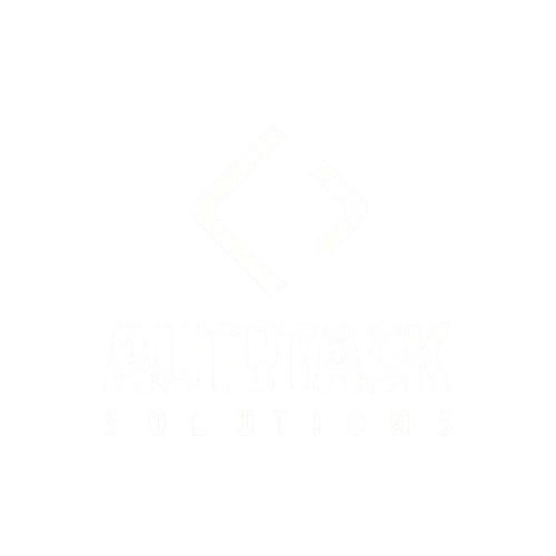 Logo branco da AutoTask Solutions
